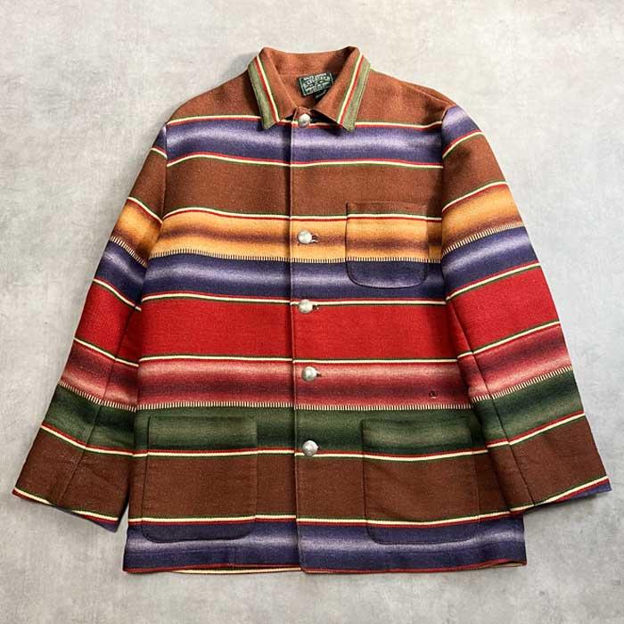 90's POLO COUNTRY South Western Style Blanket Jacket Made in USA