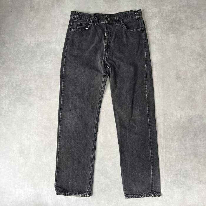90's Levi's 505 PIECE-DYEING BLACK JEANS MADE IN USA W38L32