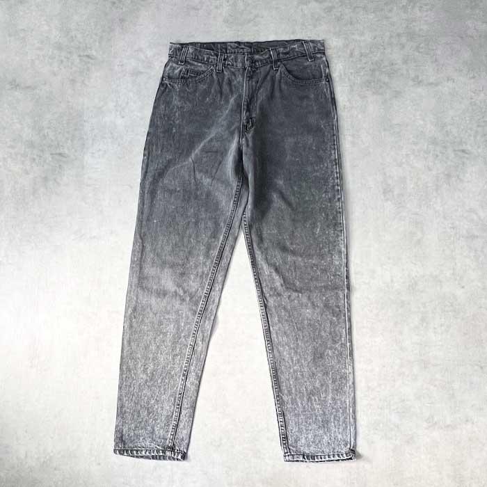 90's Levi's 550 BLACK JEANS TAB MADE IN USA W36L32 リーバイス