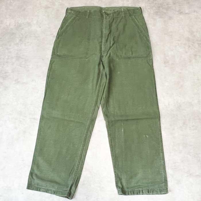Early 60's U.S.ARMY Baker Pants Botton Fly OG-107 W36L31 60年代