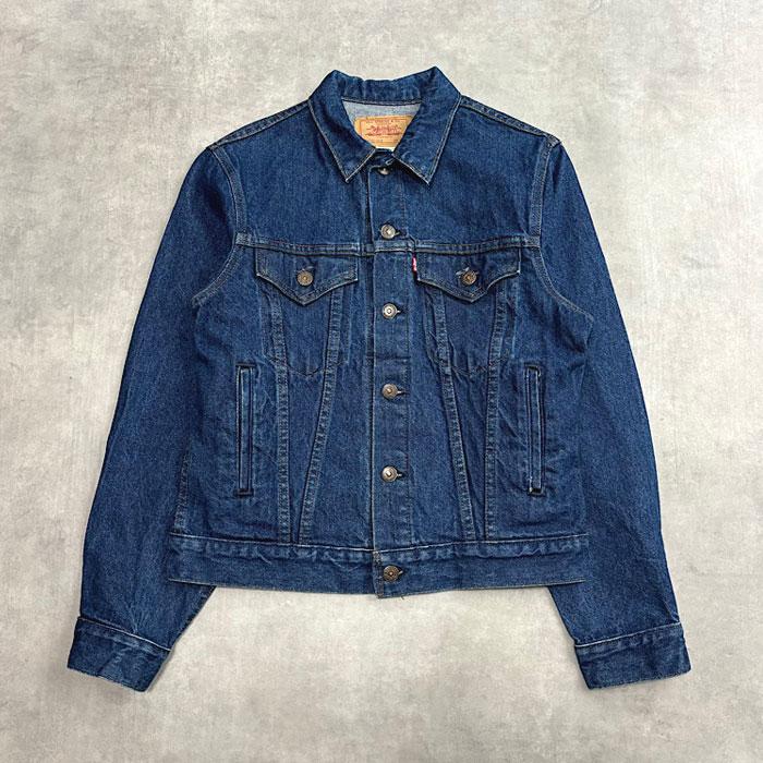 80's LEVI'S 70706-0216 Denim Trucker Jacket SIZE/16 Made in USA 80