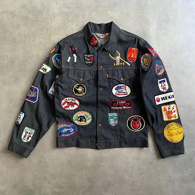 70's LEVI'S SADDLEMAN TAG WAPPEN DENIM TRUCKER JACKET Made in USA