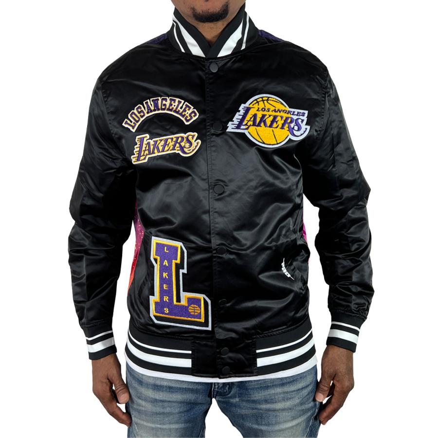 PRO STANDARD LA LAKERS SUBLIMATED SATIN JACKET ロサンゼルス