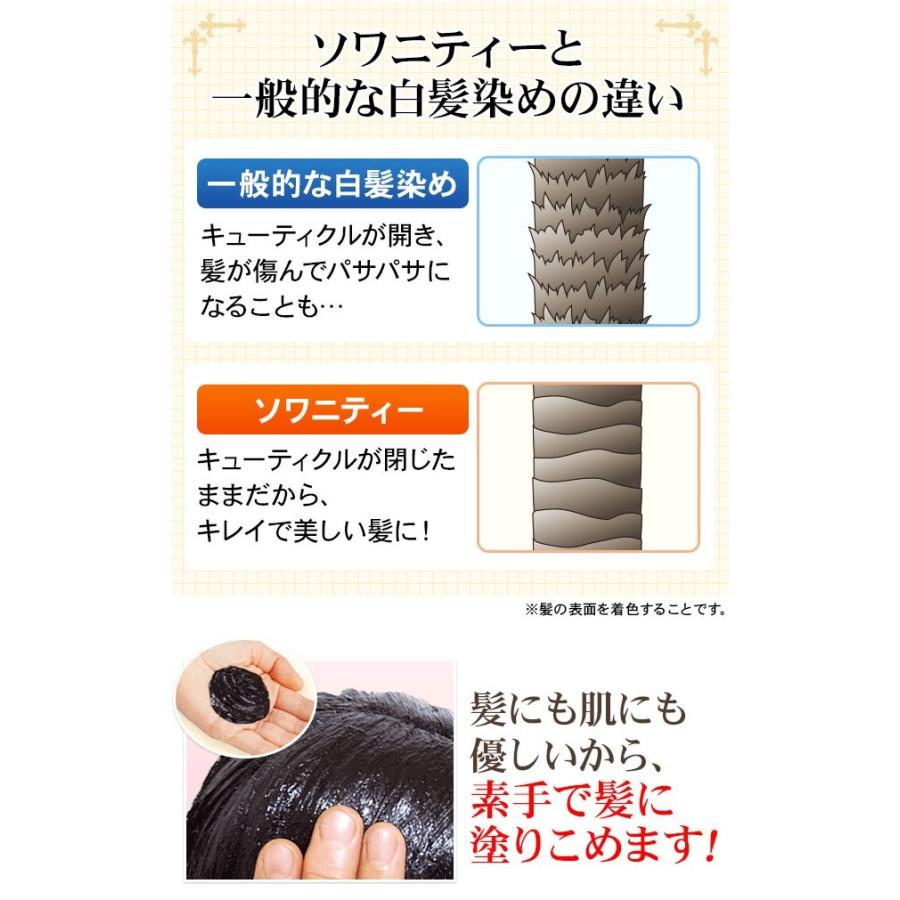 ソワニティー 白髪染め ヘアカラートリートメント 送料無料 ソワニティ