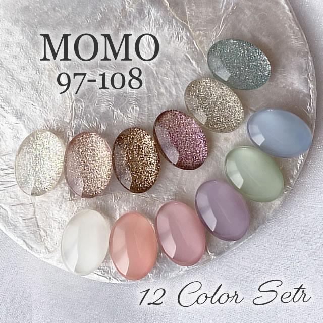 カラージェル MOMO by nail for all 3g 12色セット 97-108 : nail for