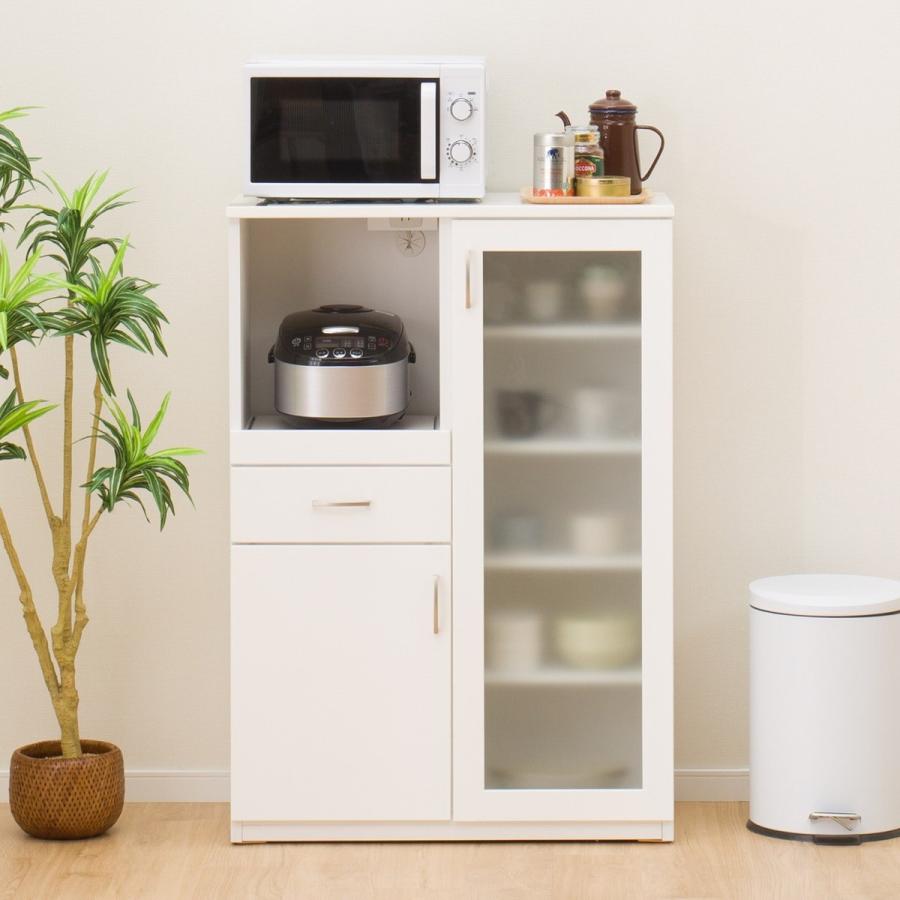 ニトリ（NITORI） 幅80cm レンジボード (コパン T 80MRB WH) キッチン