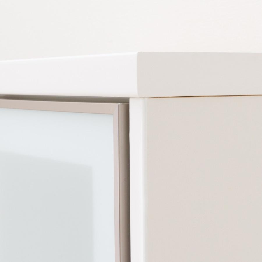 ニトリ（NITORI） 幅70cm 食器棚(アルミナ2 70DB WH) ニトリ期間限定