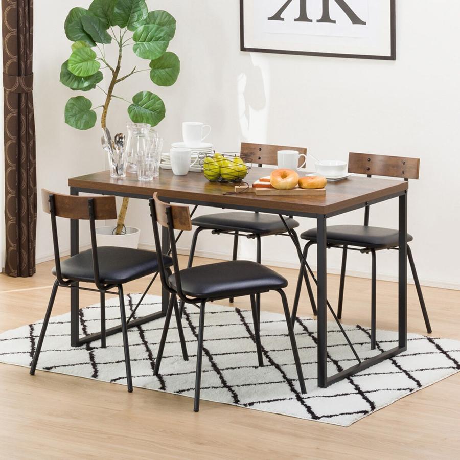 ニトリ（NITORI） 幅120cm ダイニングテーブル(ステイン120 MBR) 4人