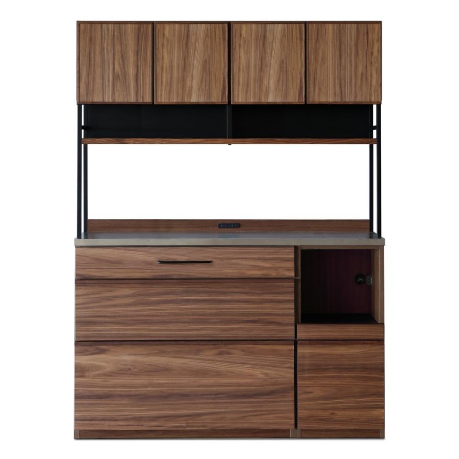 ニトリ（NITORI） 幅140cm 天然木突板ステンレス天板キッチンボード