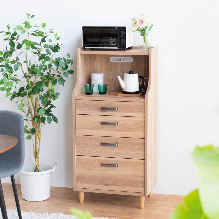 ニトリ（NITORI） ミドルチェスト(YS01K 60LBR) リビングボード