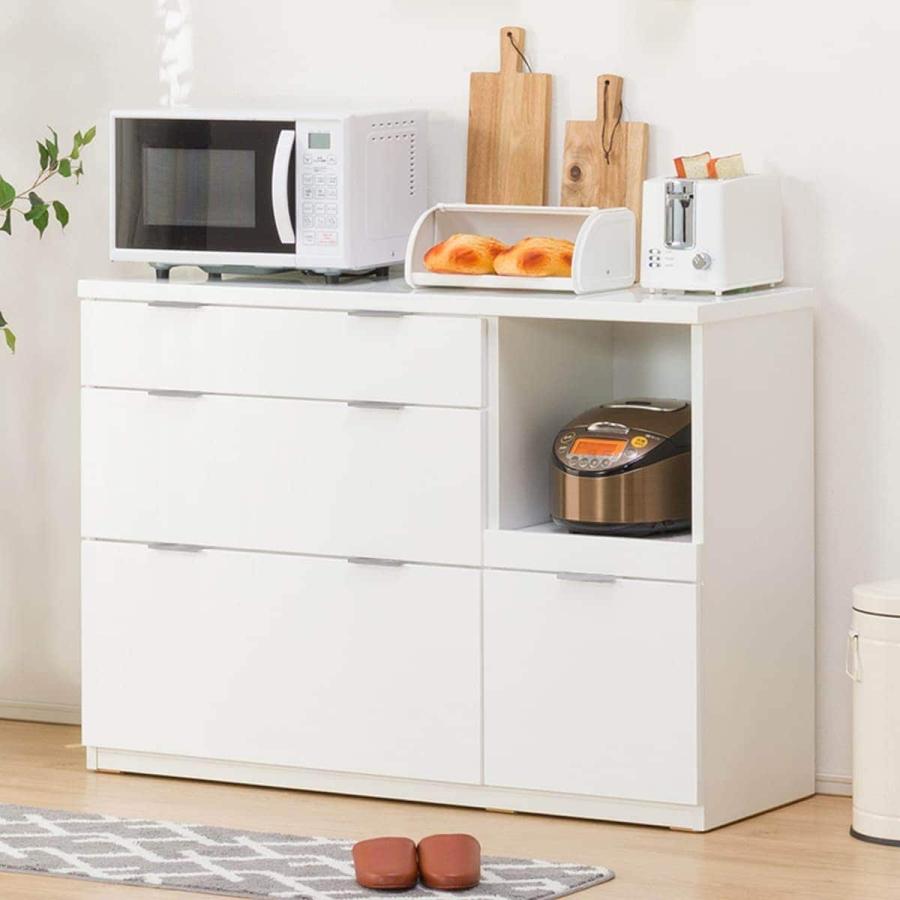 ニトリ（NITORI） カウンター (エトナ120CT WH/SI) ニトリ期間限定：4