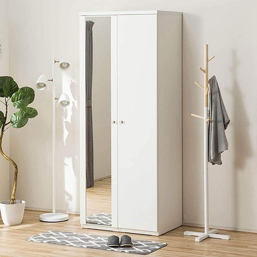 ニトリ（NITORI） ワードローブ(クエスT 80WR WH) ニトリ期間限定：4/6