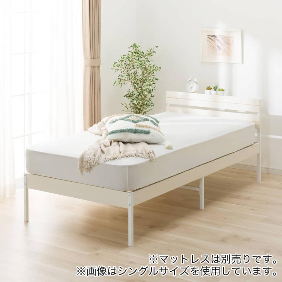 ニトリ（NITORI） すのこセミダブルベッドフレーム(XB101 WW/WW