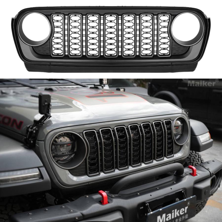 WF PERFORMANCE ラングラー JL フロントグリル RGB LED ライト付き