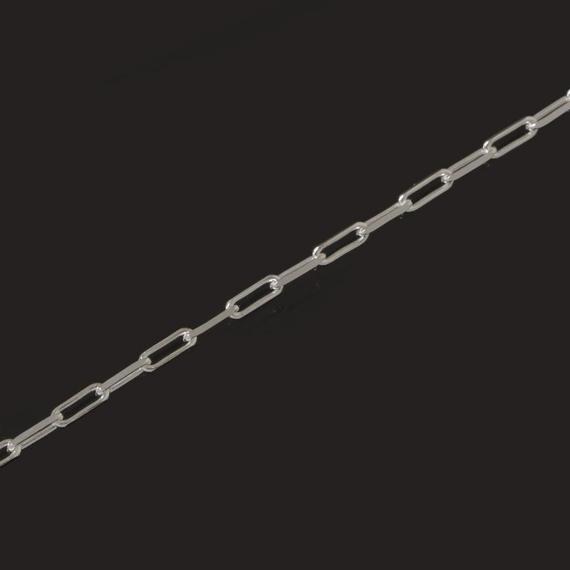 イタリア製 シルバー925 ペーパークリップチェーン1.4mm 60cm 3本入り