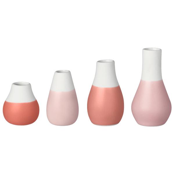 一輪挿し 花瓶 ミニサイズ 4個セット Mini pastel vases Setof4 rader