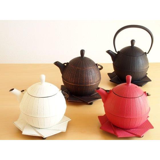 南部鉄器 壱鋳堂 ティーポット 胡桃（0.5L） プレミアムアイボリー