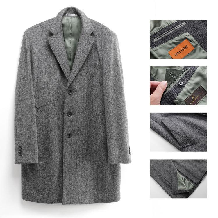 HALEINE（アレンヌ） チェスターコート メンズ カシミヤ100