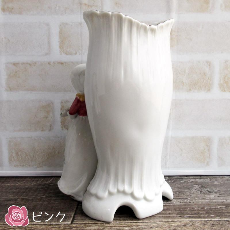 花瓶 600cc ノベルティ 西洋陶器 昭和レトロ 陶器の人形 フィギュア