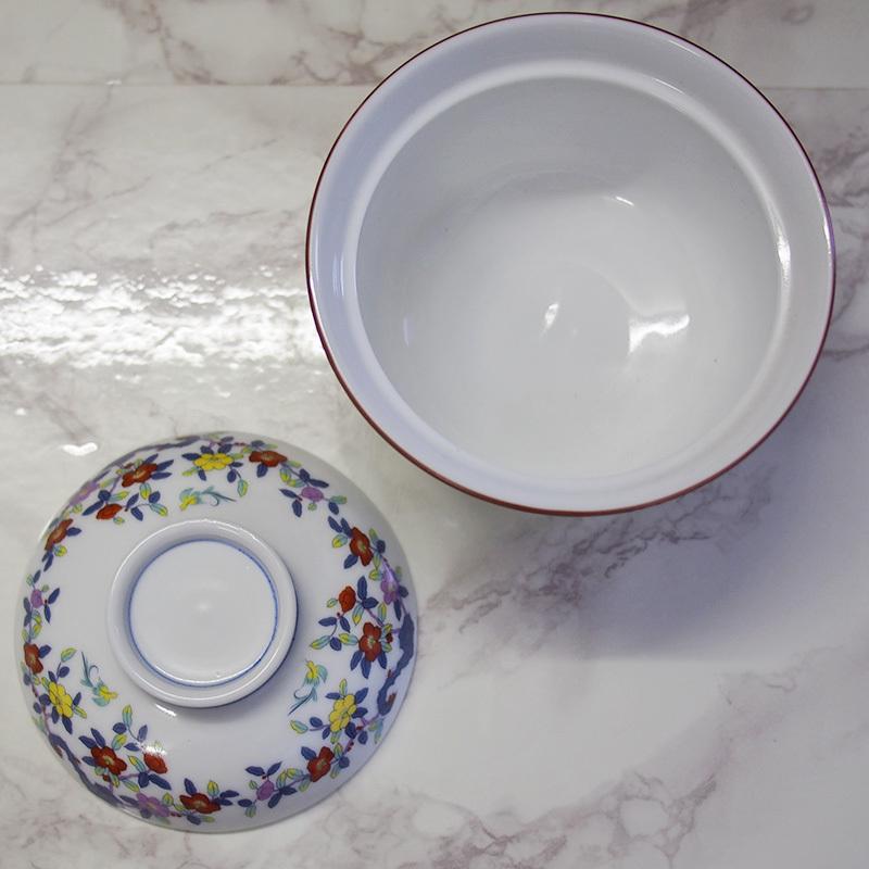 蓋付き煮物碗 和食器 蓋向 天王窯 翔優作 オリエンタル 花柄 花鳥柄