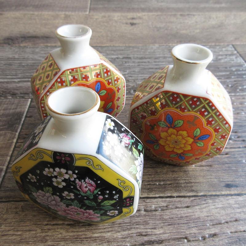 一輪挿し 在庫限り 8角 花瓶 フラワーベース 高さ10cm おしゃれ