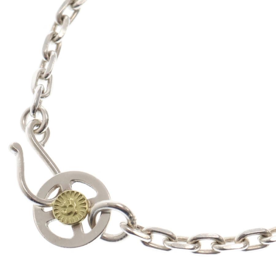 WING ROCK シルバー チェーンネックレス K18付ホイールフック WING