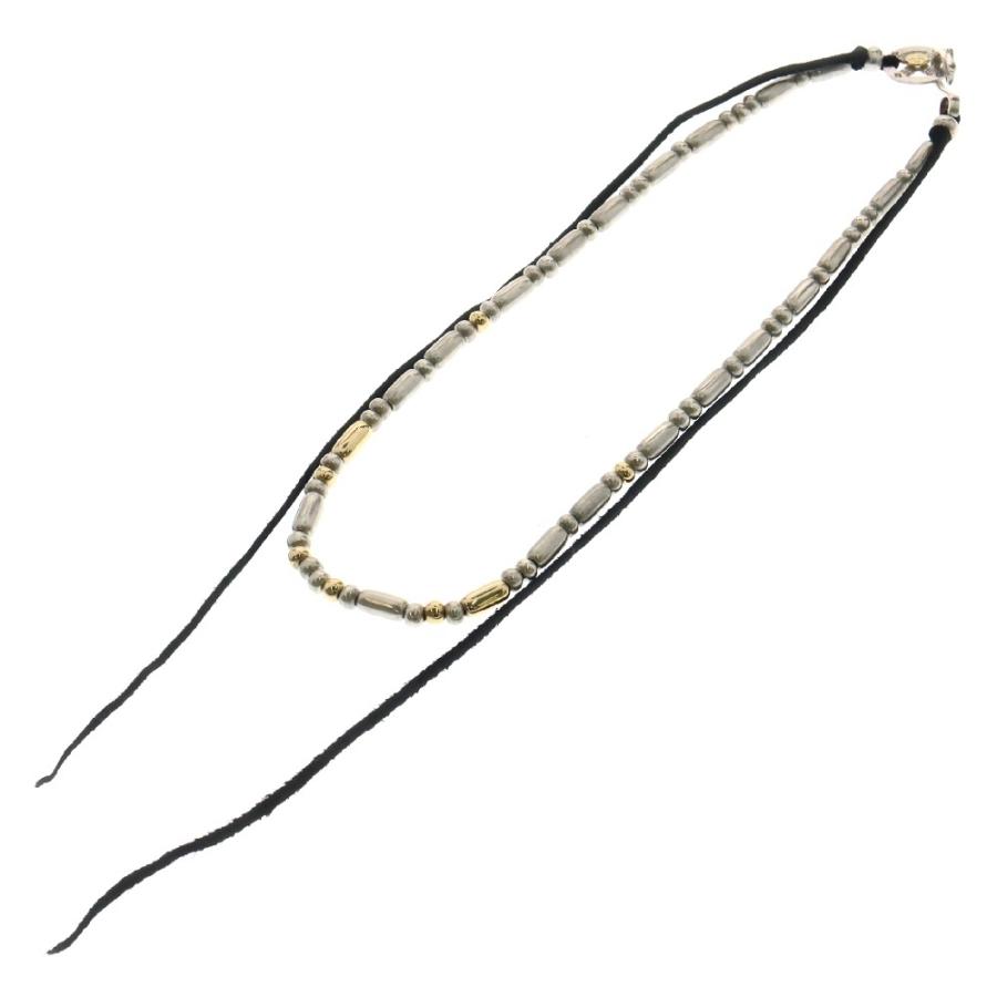 goro's（ゴローズ） パイプビーズ一連 L ネックレス 金ビーズ2発追加