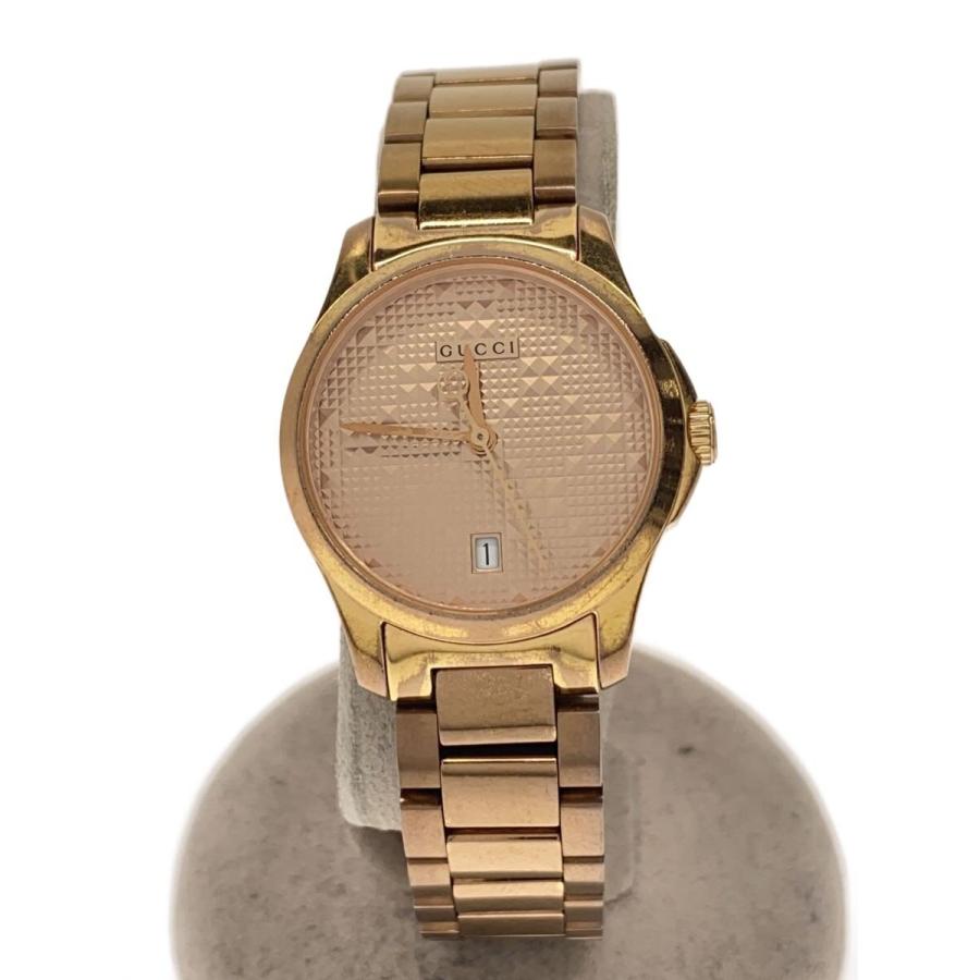 ジャンクオールド GUCCI 腕時計 ゴールド×グリーン レザー箱、販売証明