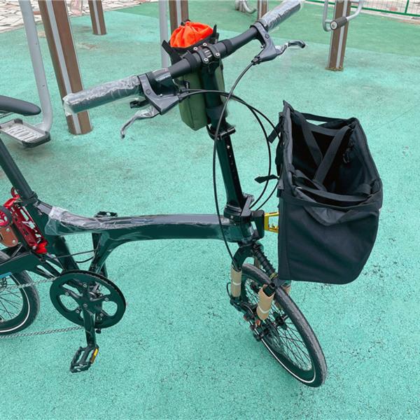 バイクフロントバスケットバッグ、ブロンプトン折りたたみ自転車
