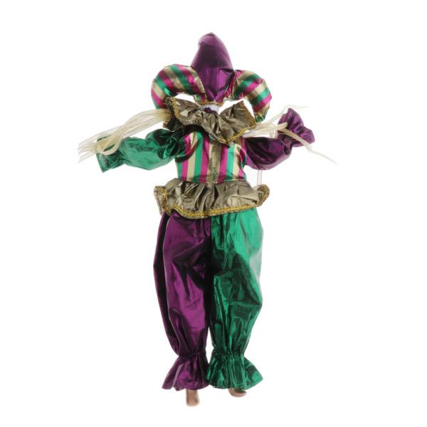 磁器製 ピエロドール ピエロ人形 42cm 装飾 置物 小道具 贈り物 : STK