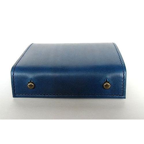 m+（エムピウ） コンパクトな財布 MILLEFOGLIE2 25 Pig ブルーチョコ