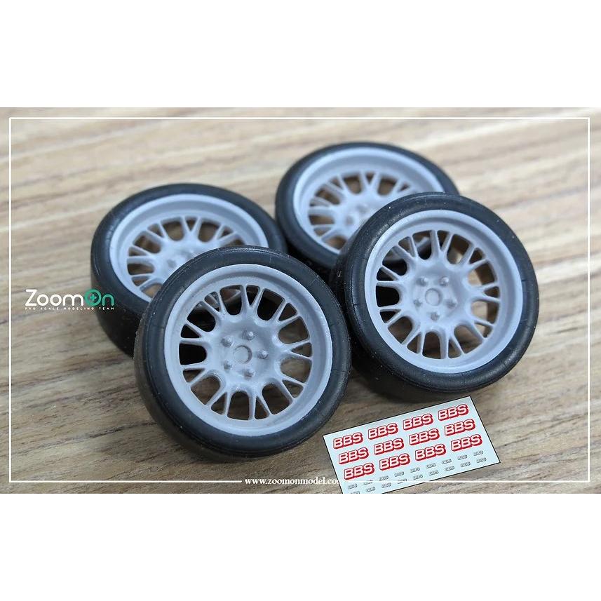 ZoomOn ZR073 1/24 18インチ BBS RE686 ホイールセット : ホビー