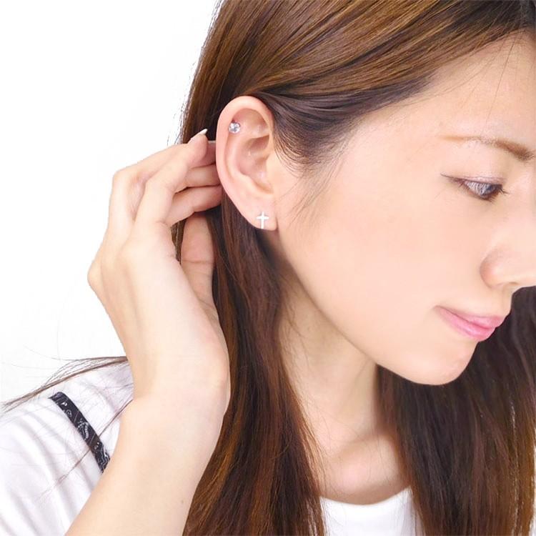 ボディピアス 14Kクロスインターナルラブレット 14G ボディーピアス