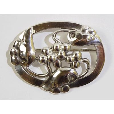 Georg Jensen（ジョージ ジェンセン） ブローチ101(オーバル