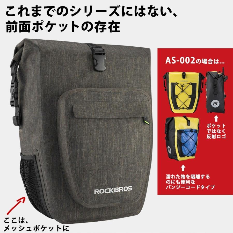 ROCKBROS パニアバッグ 2個セット 自転車 サイドバッグ キャリアバッグ