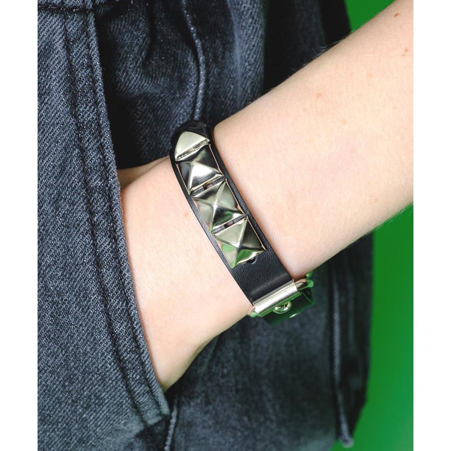 スタッズ ブレスレット メンズ レザーブレスレット レディース 革