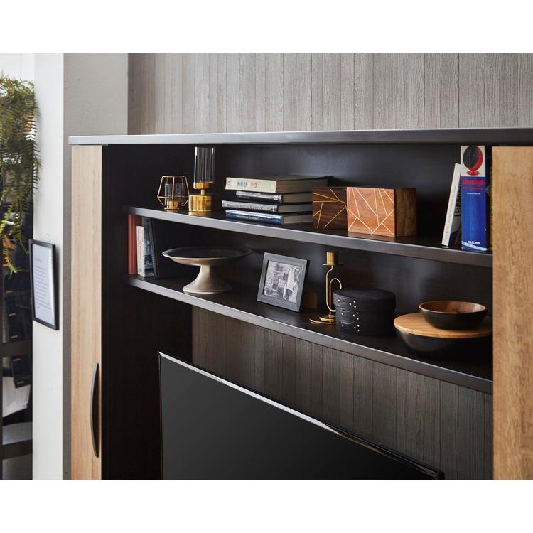 壁面収納 テレビ台 幅200 奥行42 高さ180.5 ハイタイプ おしゃれ