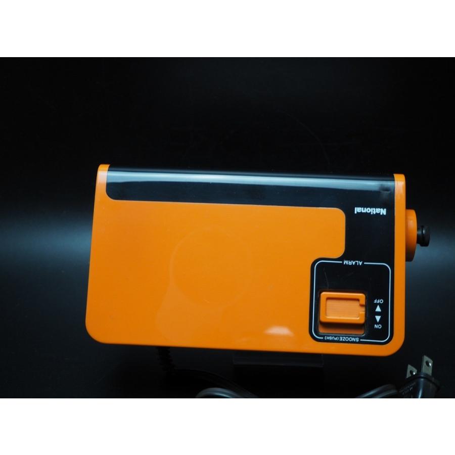 ナショナル パタパタ時計 ヤングスヤスヤ TG-02 オレンジ 50-60Hz 日本