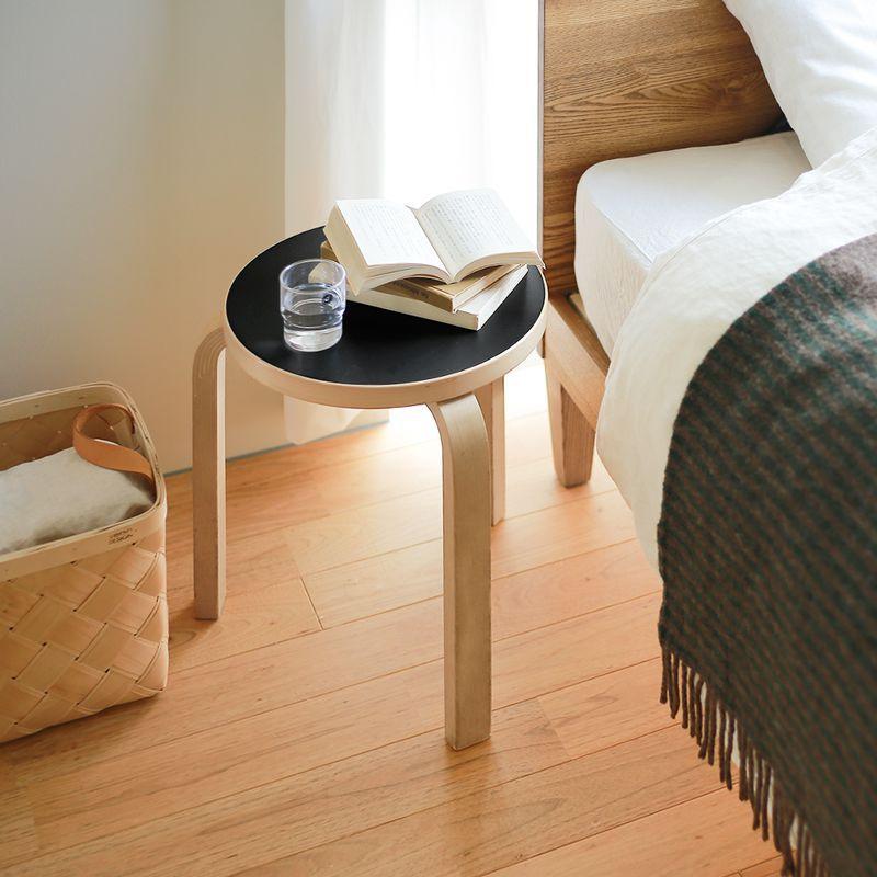 スツール 60 アルテック Artek STOOL60 アアルト ブラックリノリウム