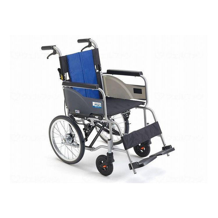 ミキ BAL-R2 ベーシック車いす 介助型/ブルー A-2 ナイロン/40 ブルー