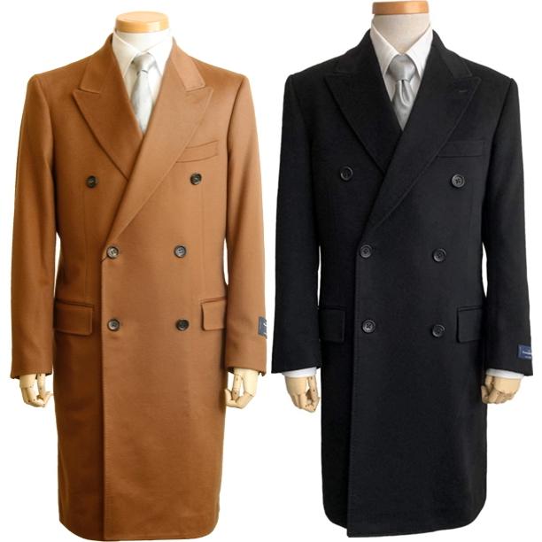 ZEGNA（ゼニア） チェスターコート ダブル ロング カシミヤ100％ 黒