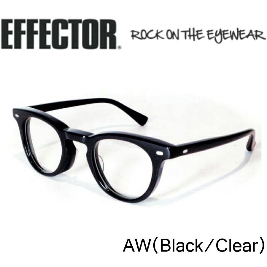 EFFECTOR× .efiLevol エフェクター 眼鏡 メガネ AW エーダブリュ− BK