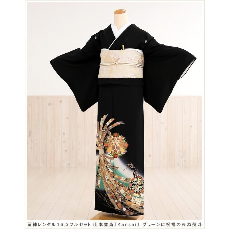 kansai yamamoto（カンサイ ヤマモト） 留袖レンタル 黒留袖 ts042-2