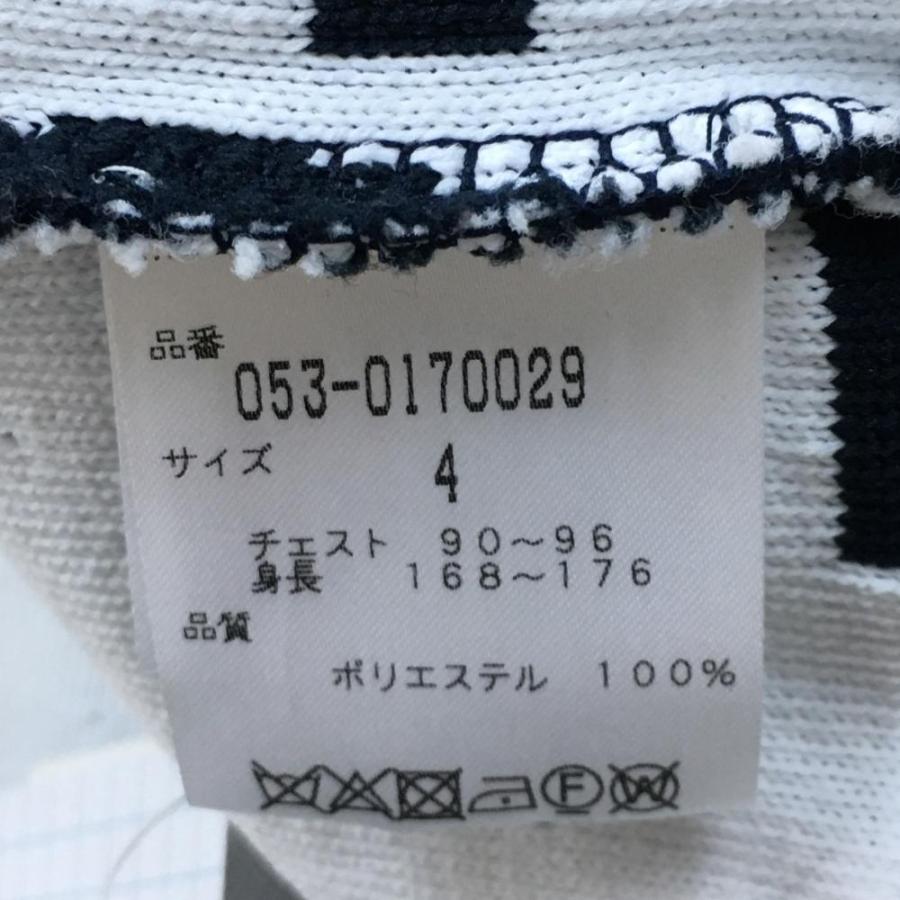 超美品】PEARLY GATES パーリーゲイツ 長袖ニットセーター ネイビー×白