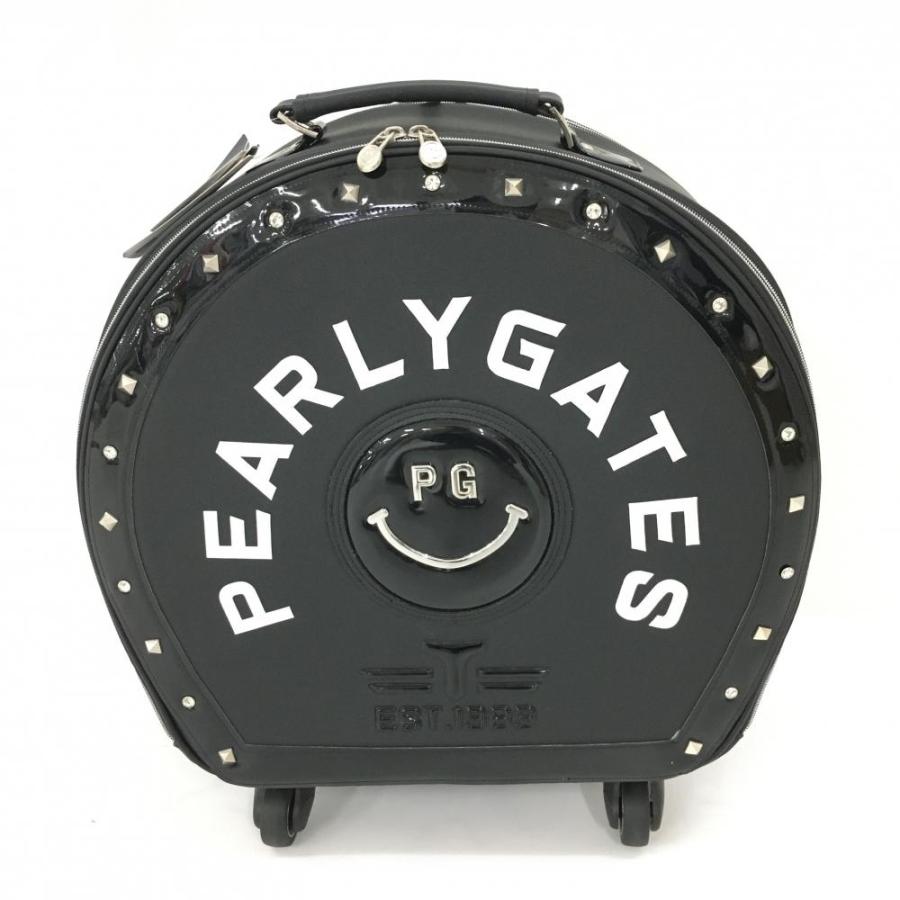 PEARLY GATES（パーリーゲイツ） キャリーケース 黒×白 ニコちゃん