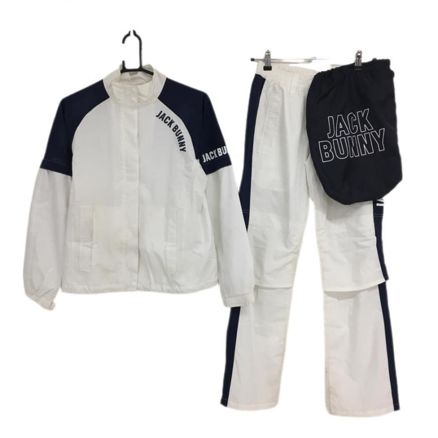 ジャックバニー レインウェア 上下セット 2WAYジャケット×パンツ 白