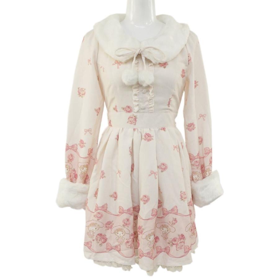 LIZ LISA（リズリサ） 長袖・ファー付き マイメロ×リボン柄 ワンピース