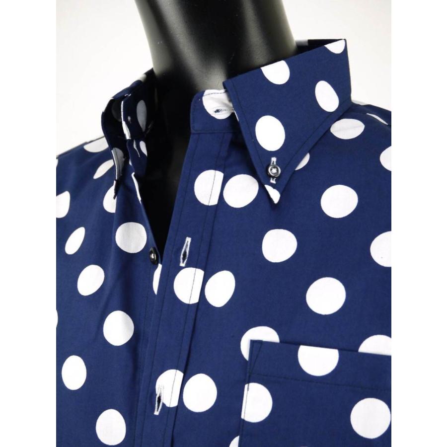 シャツ メンズ ドット きれいめ着こなし ドット柄 水玉 ドレスシャツ