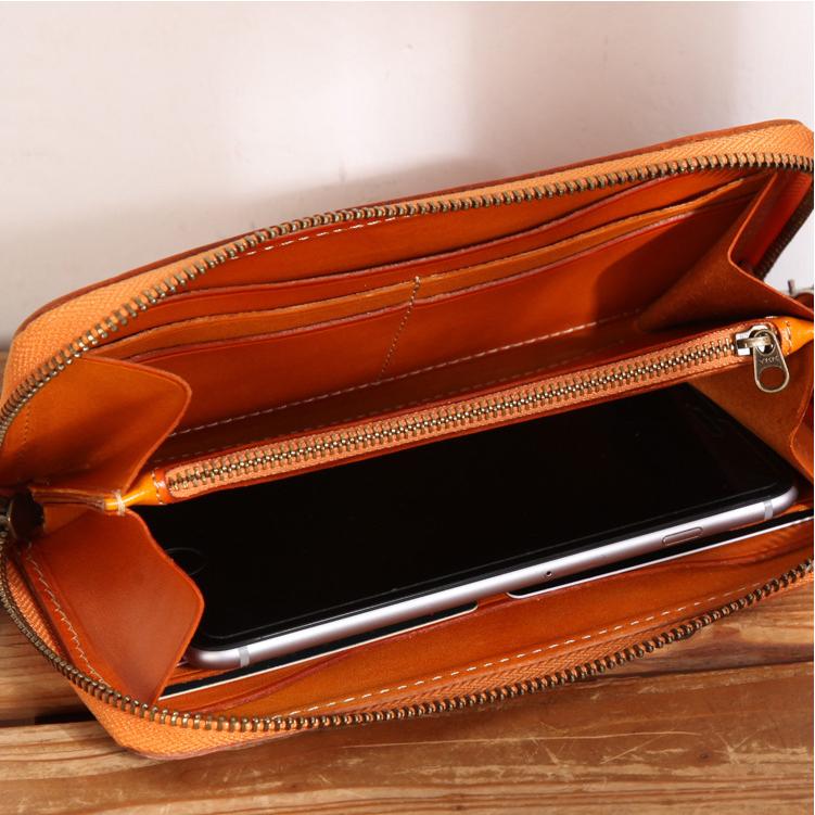 新品 多機能 レザー 長財布 ヌメ革 本革 メンズ 財布 大容量 ロング