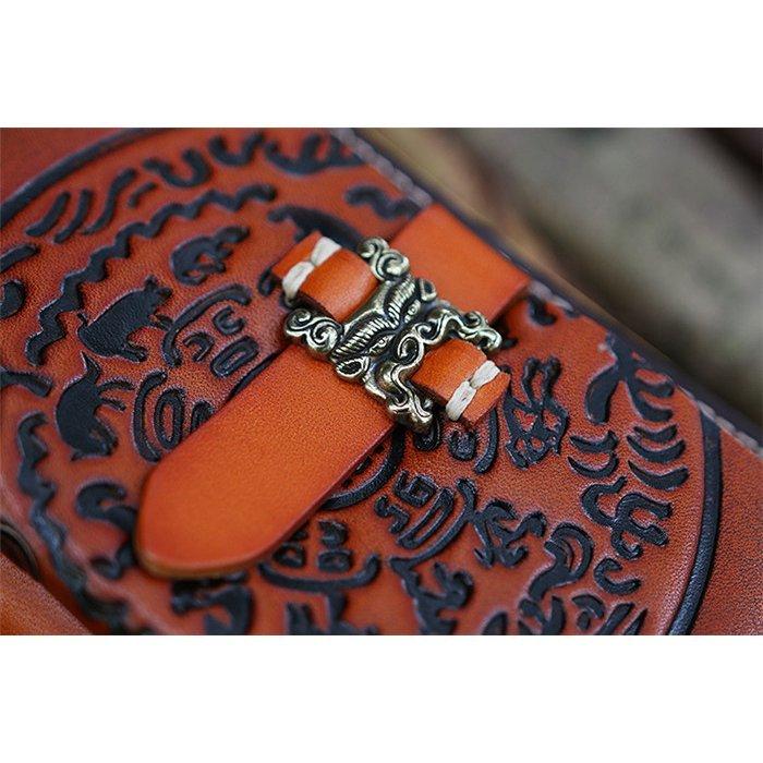 新入荷 レザー長財布 ウォレット本革 メンズ 牛ヌメ革 ラウンド